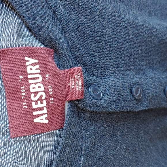 Alesbury Men's Sweater Large Tall Dark Blue - Picture 2 of 6